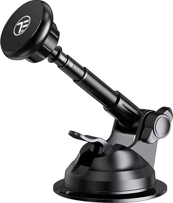 Tellur Phone holder magnetic, suction cup holder, adjustable, MUM, juodas