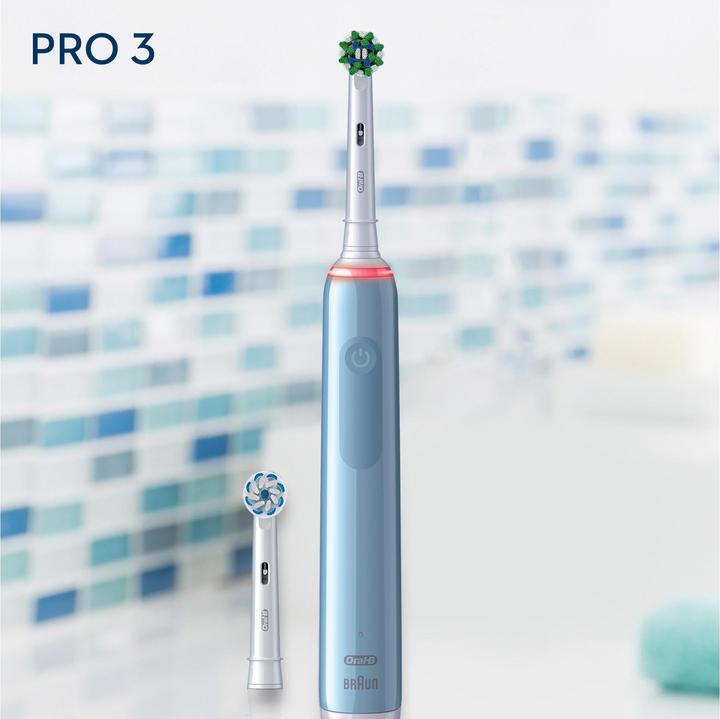 Image du produit Oral-B PRO 3 3770 brosse à dents électrique, bleu (Brosse à dents oscillo-rotative)