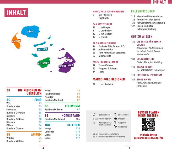 Image du produit Reiseführer Föhr, Amrum, Pellworm, Nordstrand, Halligen (Allemand, Arnd M. Schuppius, 2023)