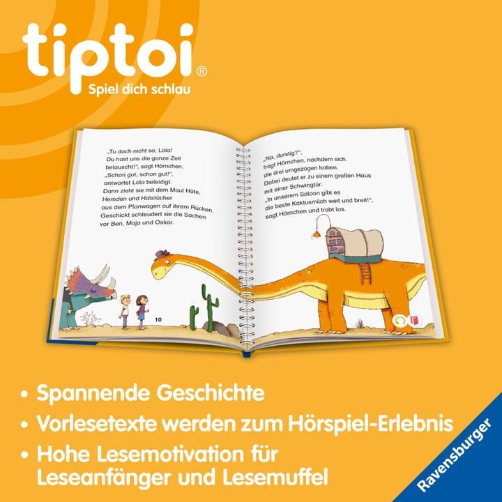 Actual product image tiptoi Lese-Lausch-Abenteuer Dino-Stadt (German, Annette new farmer, Nikolai Renger, 2023)