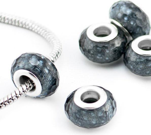 Immagine prodotto Hermex Perlina placcata argento 925 - argento antracite (Argento 925)