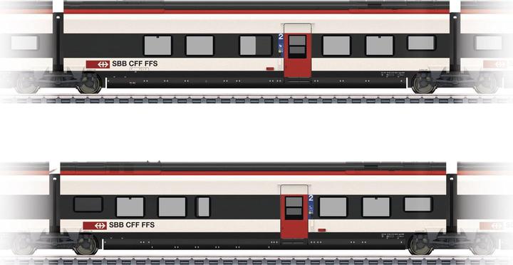 Image du produit Märklin 43461 H0 Coffret complémentaire 1 pour Giruno des CFF B(B11) 2e classe et C(B10) 2e classe (Voie VI)