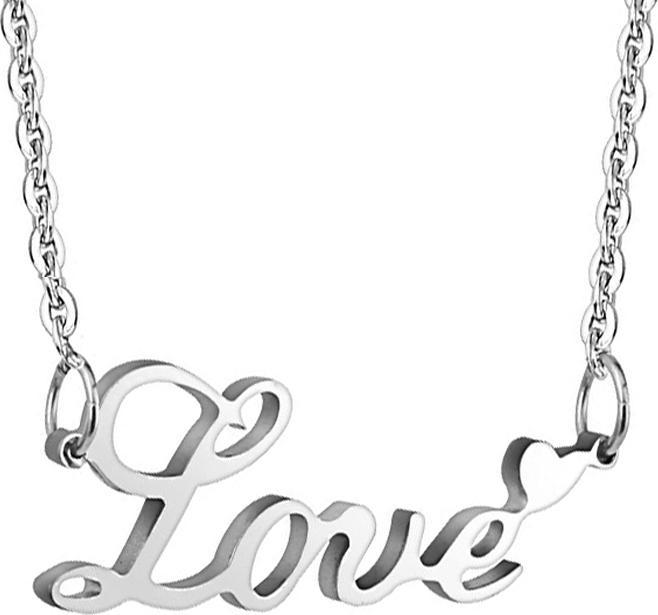 Actual product image Star Piercing Chain silver Pendant Love silver (Surgical steel 316L, without brass)