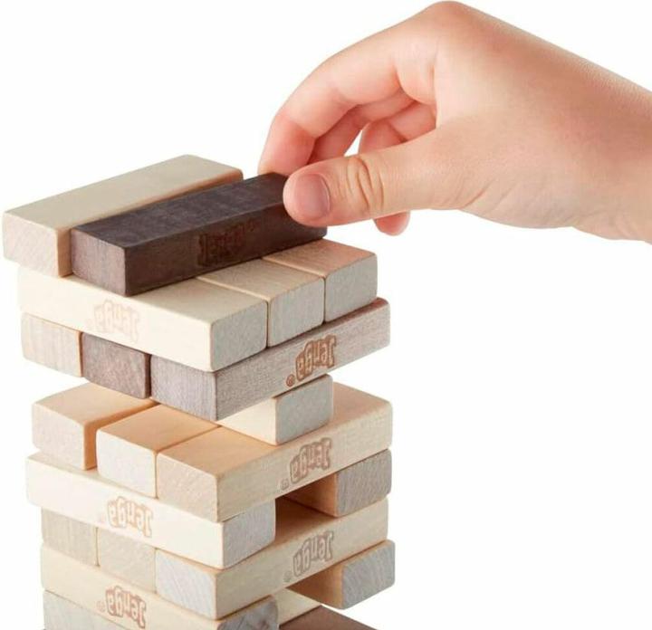 Actual product image Hasbro Gaming Jenga Game: Rustic Series Edition - Amazon Exclusive