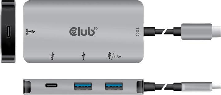 Image du produit Club 3D CSV-1543 (USB-C, 4 Ports)