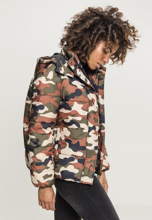 Actual product image Urban Classics Ladies Boyfriend Camo Puffer Jacket (4XL)