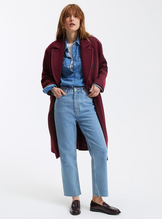 Produktbild La Redoute Collections Gerade High-Waist-Jeans in 7/8-Länge (XL)