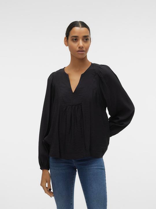 Produktbild Vero Moda Normal geschnitten Mandarin Kragen Gummizug am Handgelenk Hemd Hemd (S)