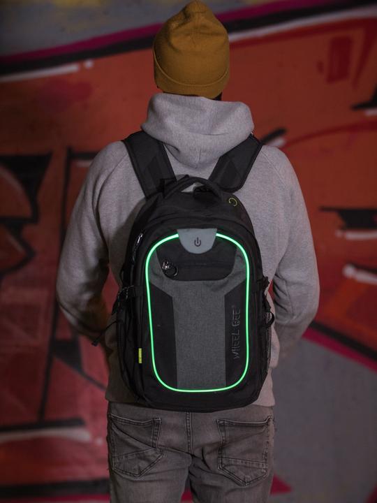 Image du produit Wheel Bee Backpack Rev. Black Revolution Black / Grey, 46x32x 20 cm, LED, piles 2xCR2032 incl.