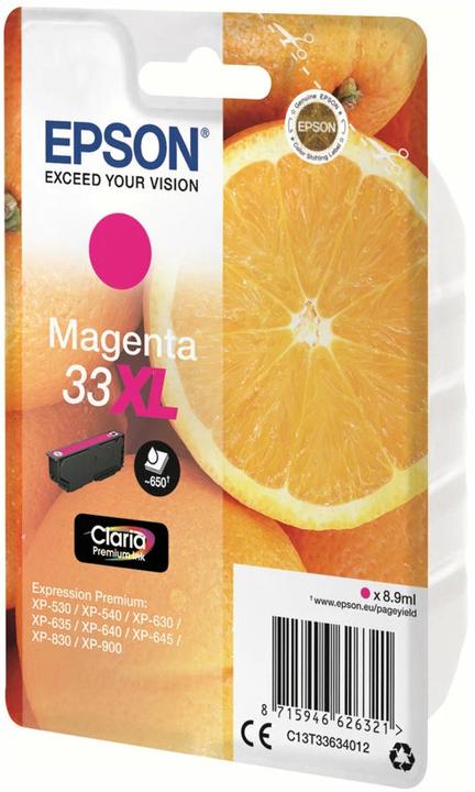 Actual product image Epson 33XL Claria Premium (M)