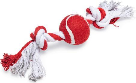 Actual product image Karlie Baumwollknoten mit Tennisball (Ball toy dog)