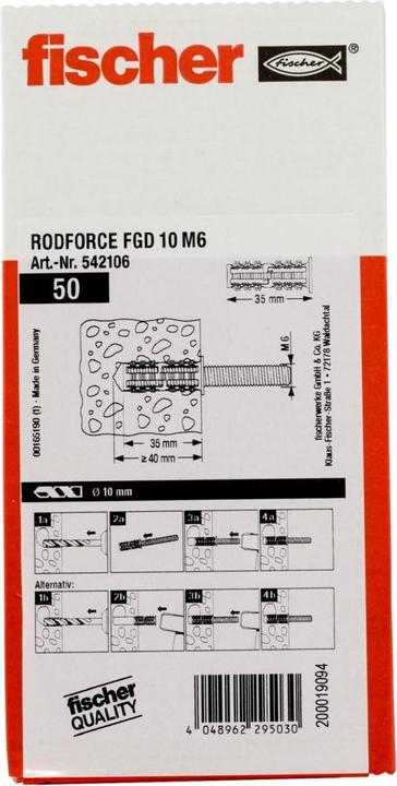 Produktbild Fischer Gewindestangendübel (50 Stk.)