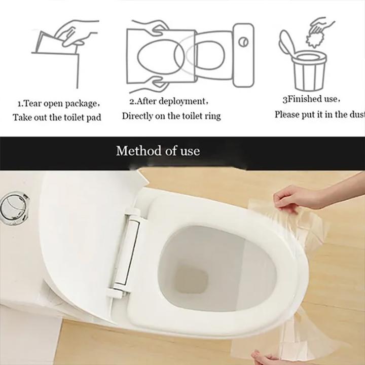 Actual product image ASMI Travel disposable toilet seat cover 10 pieces