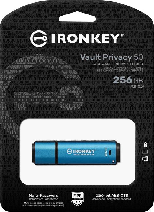 Produktbild Kingston IronKey Vault Privacy 50 (512 GB, USB-A)