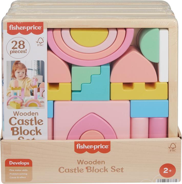 Immagine prodotto Fisher-Price Blocchi da costruzione in legno del castello delle fiabe