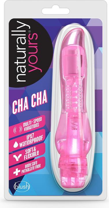 Immagine prodotto Blush Naturally Yours Cha Cha Cha da 6 3/4 pollici, morbido e pieghevole, vibrante a più velocità IPX7 (Pink)