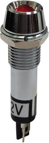 Produktbild RND Components LED-Signalleuchte, Löten, Fest, Rot, AC / DC, 12V