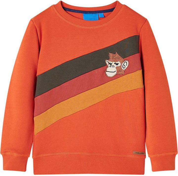 VidaXL Kinder-Sweatshirt Orange 140,Material: 92 % Baumwolle. 8 (140)
