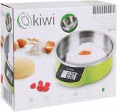 Actual product image Kiwi digital kitchen scale 5kg stainless steel bowl
