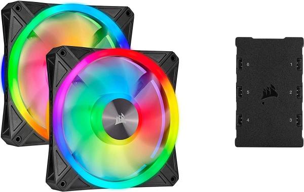 Productafbeelding Corsair iCUE QL140 RGB (140 mm, 2 x)
