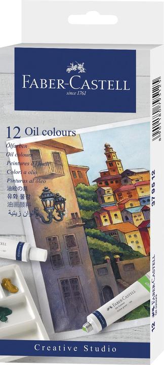 Faber-Castell Ölfarbe (12 Farben in 9 ml Tuben in einer Kartonverpackung, 9 ml)