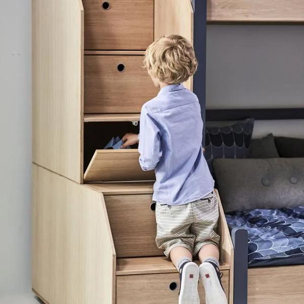 Actual product image Flexa Popsicle loft bed with stairs (90 x 200 cm)