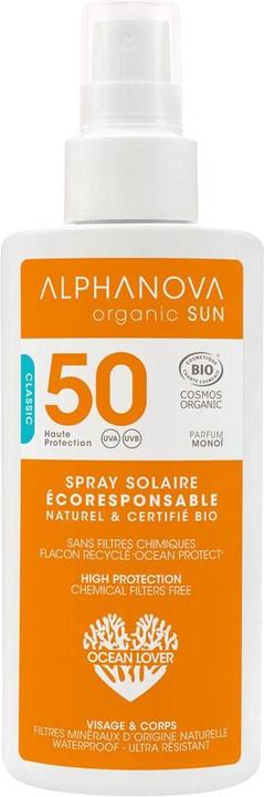 Actual product image Alphanova SUN Spray Bio SPF50 without nanoparticles (Sun spray, SPF 50, 125 ml, 156 g)