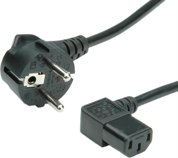 Immagine prodotto Value Cavo di alimentazione, presa IEC angolata 1,8m (1.80 m)