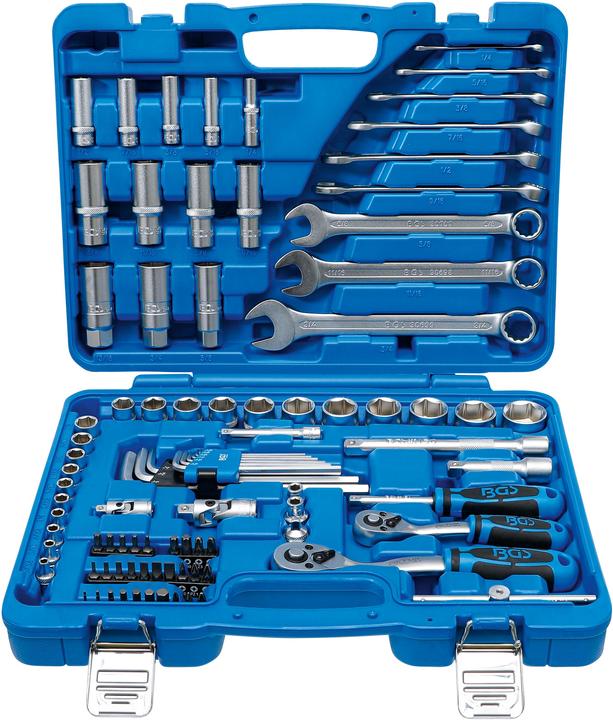 Productafbeelding BGS 2299 Zeskant dopsleutelset - 92 stuks, aandrijving 1/4 en 3/8 inch