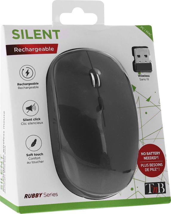 Actual product image T'nB Souris sans fil Rubby (Noir) (Wireless)