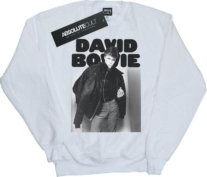 Actual product image David Bowie Womens/Ladies Jacket Photograph Sweatshirt (L)