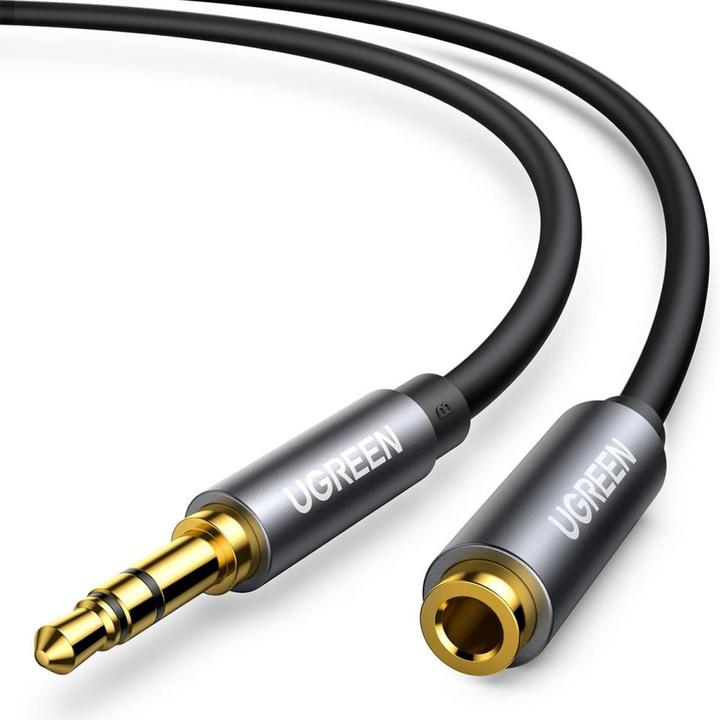 Actual product image Ugreen AV118 AUX jack audio extender 3.5 mm 5m (black) (5 m)