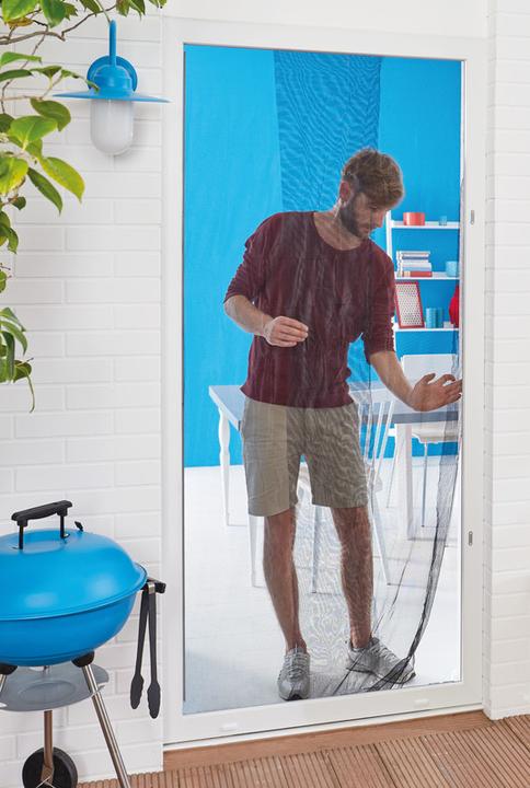 Produktbild tesa Insektenschutz COMFORT für Fenster, mit Klettband, selbstklebend, ohne Bohren (170 x 180 cm)