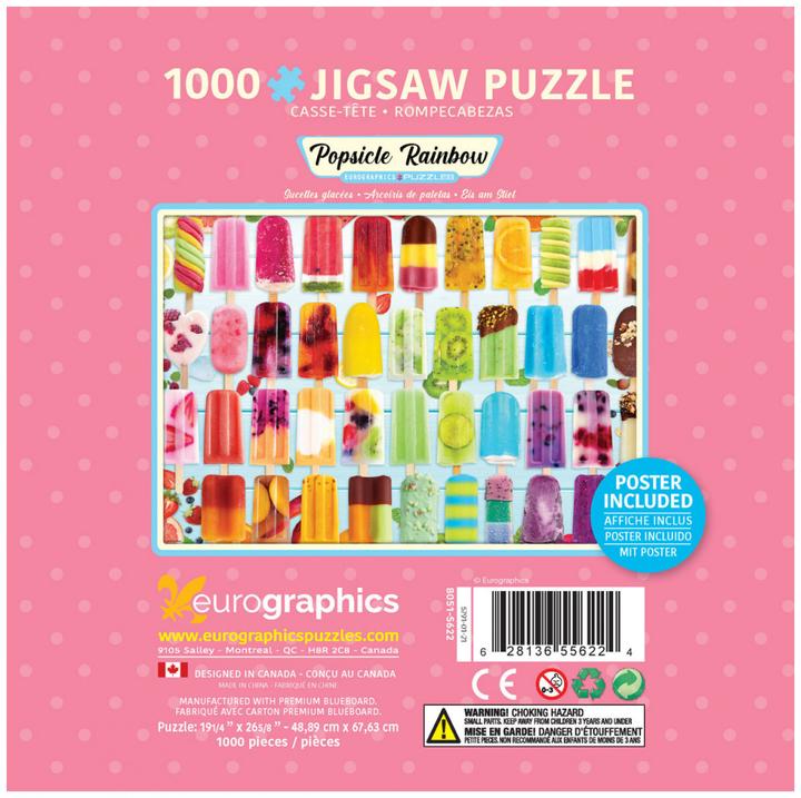 Actual product image Eurographics Popsicle puzzle box (1000 pieces)