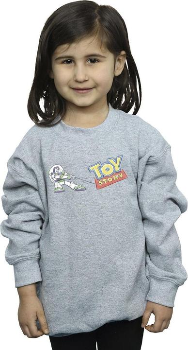 Actual product image Disney Girls Toy Story Buzz Pulling Logo Sweatshirt (128)