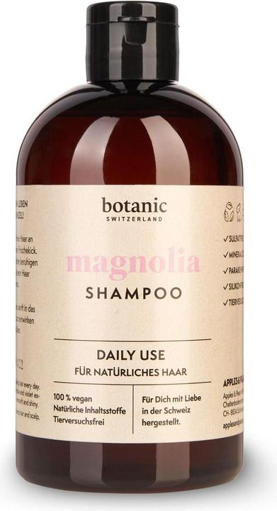 Produktbild Botanic Switzerland magnolia | Shampoo für natürliches Haar (500 ml, Flüssiges Shampoo)