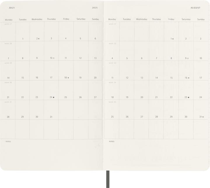 Actual product image Moleskine Tageskalender (A5, English)