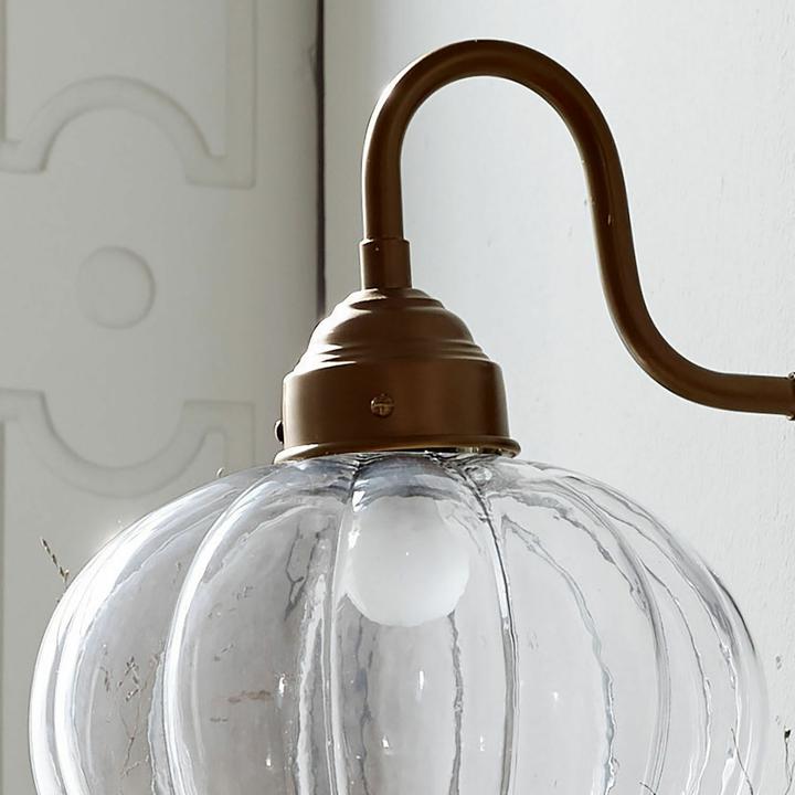 Image du produit Loberon Applique murale Baisse clair/laiton (E27)
