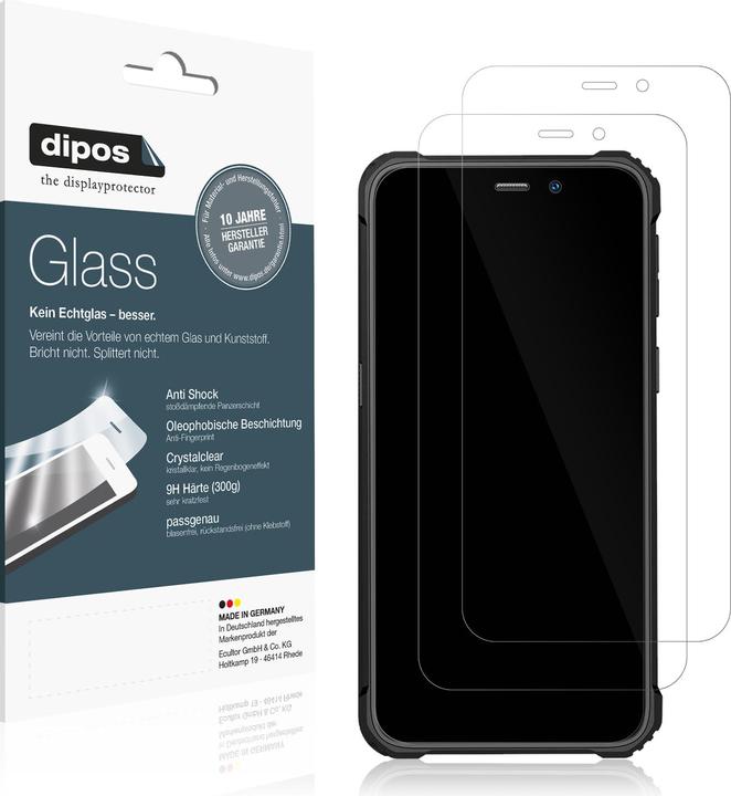 Actual product image Dipos Anti-Shock Screen Protector Clear (1 Piece, Oukitel WP2)