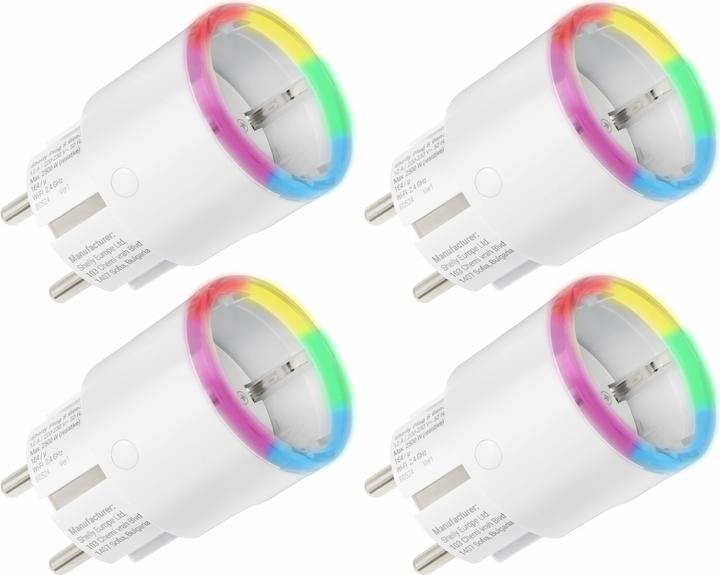 Actual product image Shelly WLAN socket outlet Plug S Gen3, Matter, white, 4 pieces