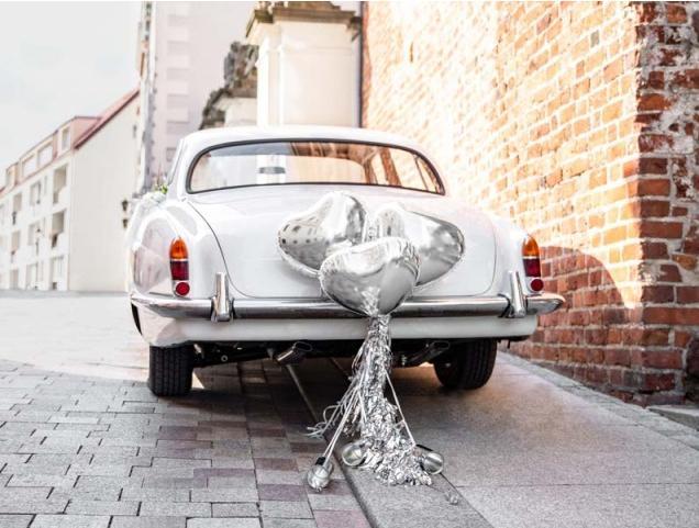 Immagine prodotto Partydeco Set di decorazioni per auto per matrimoni fai da te