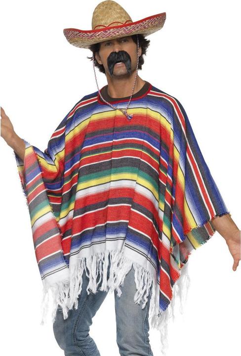 Produktbild Smiffys Mexikaner Poncho (One Size)