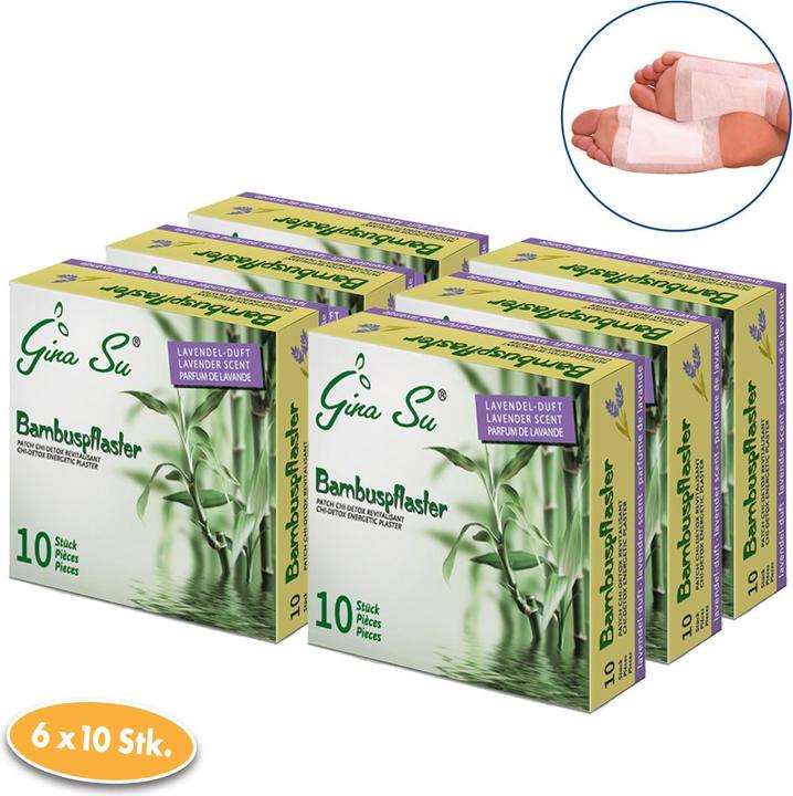 Actual product image Gina Su Bamboo plasters with lavender scent (Foot cream & foot gel)