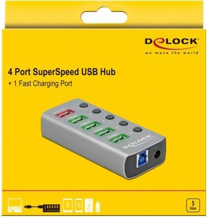 Actual product image Delock USB 3.2 Hub (USB-B, 5 Ports)