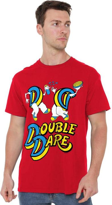 Actual product image double dare Mens Vintage Logo T-Shirt (L)