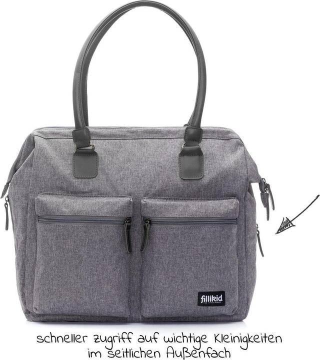 Immagine prodotto Fillikid Borse e zaini fasciatoio Borsa fasciatoio Oxford con fasciatoio, tasche interne ed esterne