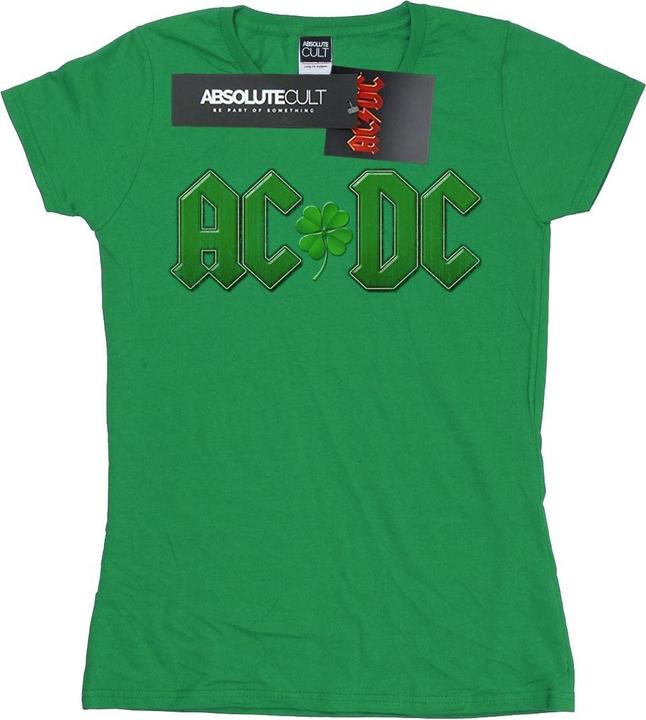 AC/DC TShirt mit KleeblattLogo aus Baumwolle