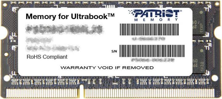Produktbild Patriot Memory for Ultrabook (1 x 8GB, 1600 MHz, DDR3L-RAM, SO-DIMM)