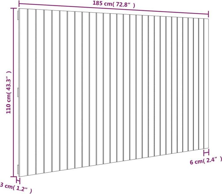 Actual product image VidaXL Chloé (185 x 3 x 110 cm)