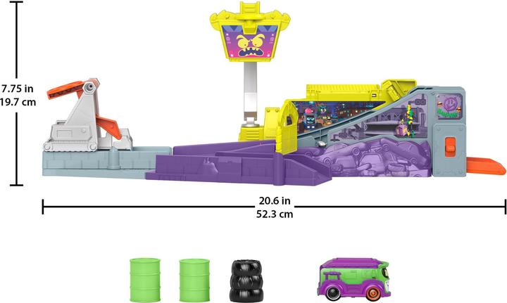 Actual product image Fisher-Price DC Batwheels toy car playset Legion of Zoom